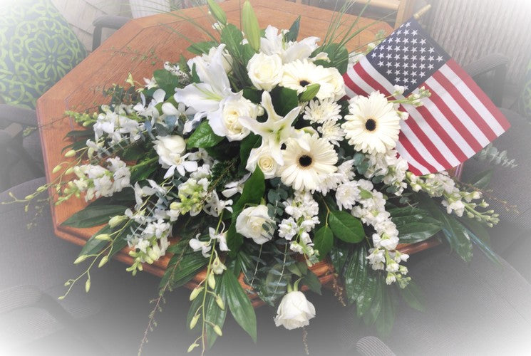 Patriot casket spray