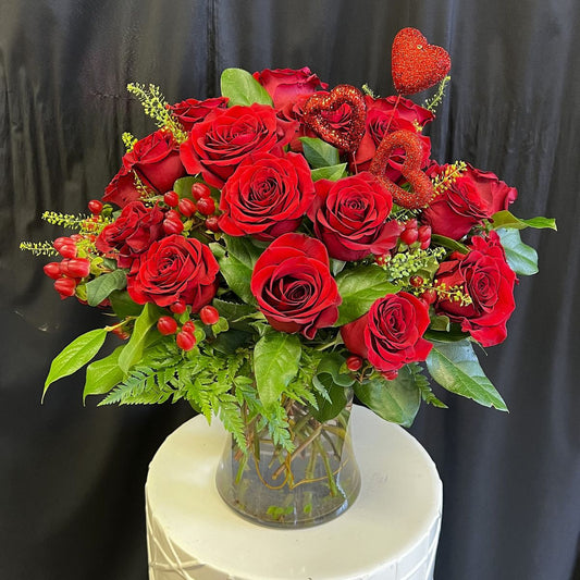Modern Two Dozen Roses