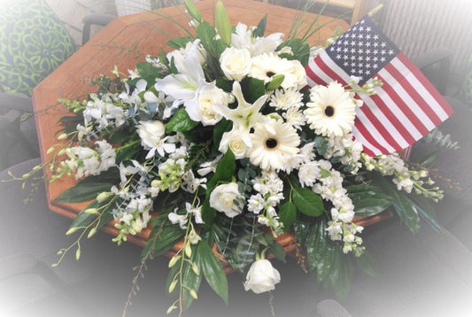 Patriot casket spray